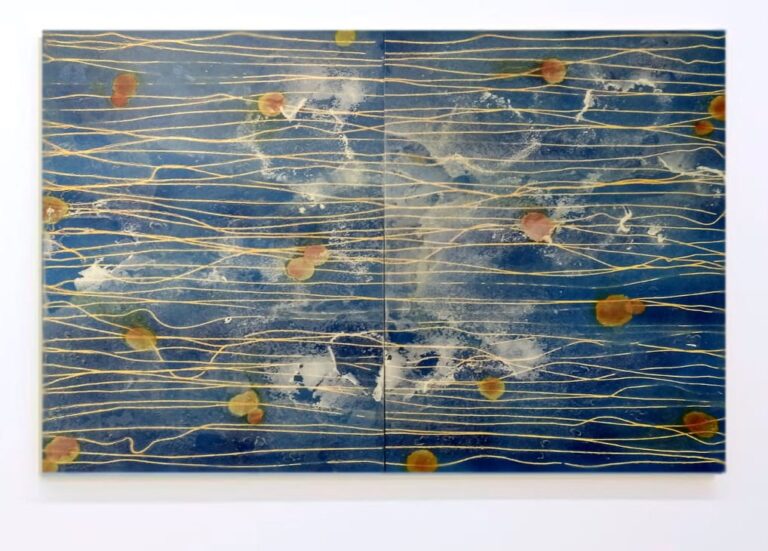 TURBULENCIA - VII , dos piezas de 52 x 75 cm. Mixta sobre cartón. 2023