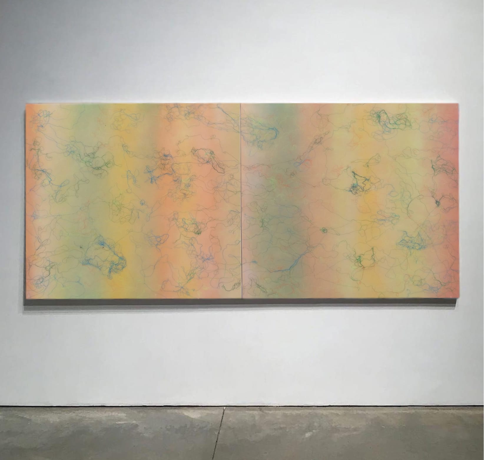 DINÁMICA DE FLUIDOS XI, 100 x 200 cm. Mixta /Tela/Tabla, 2020