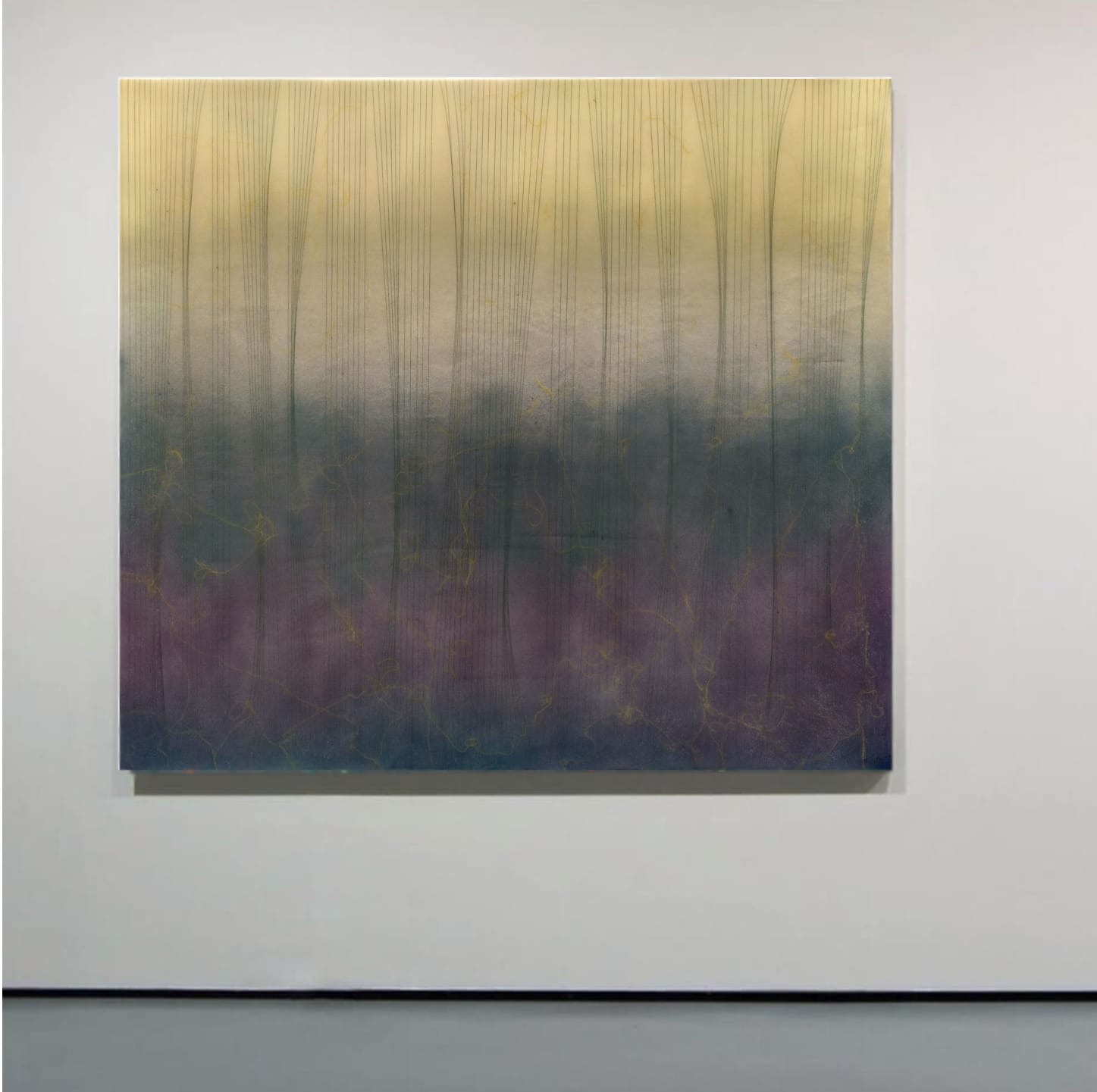 Dinámica de fluidos VIII, 100 x 120 cm. Mixta , tela , tabla. 2020