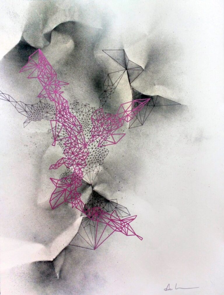 MAPPING PAPER - I, 76 x 56 cm. 2016