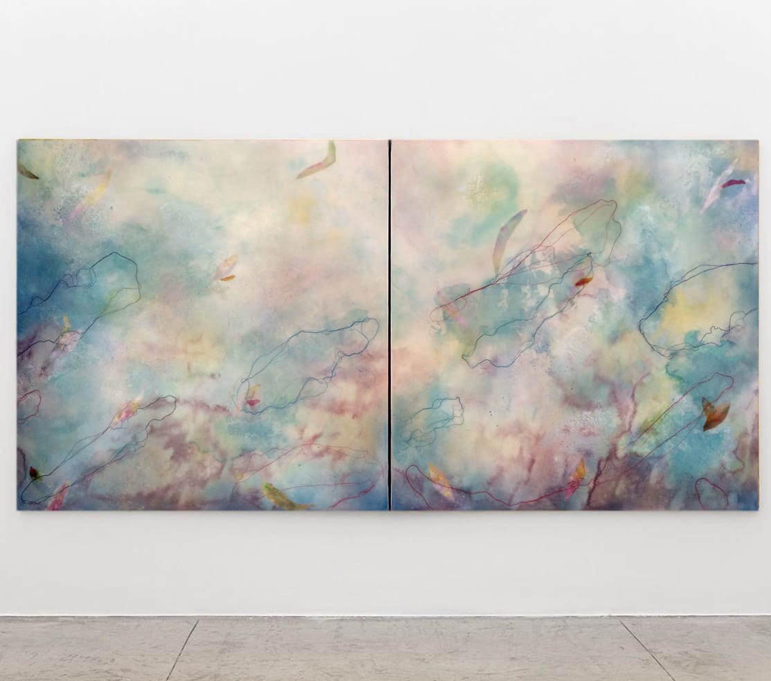 BRISA - II , 100 x 200 cm. Mixta / tela / tabla. 2021